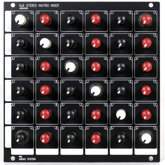 ADDAC814 - 6x6 Stereo Matrix Mixer - Full DIY Kit - Image 2