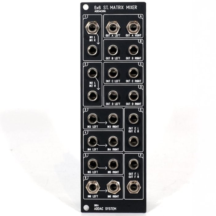 ADDAC814 - 6x6 Stereo Matrix Mixer - Full DIY Kit - Image 4